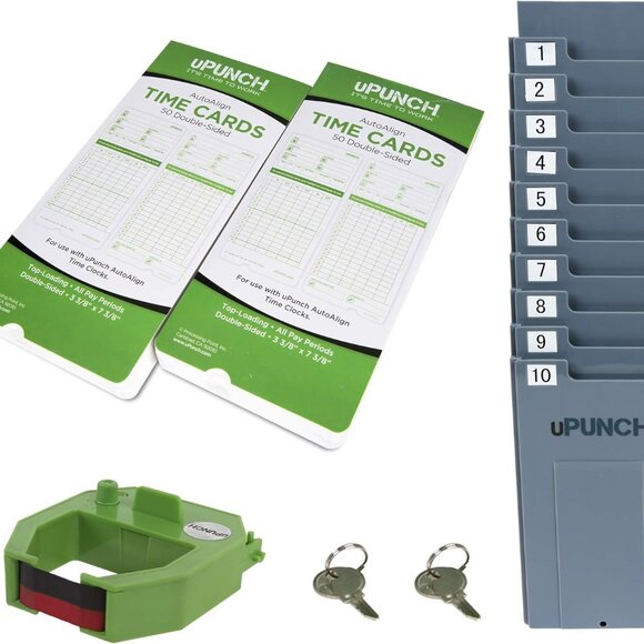 uPunch HN1500 Starter Time Clock Bundle for Small Business: Employee Punch Clock - Picture 3 of 6